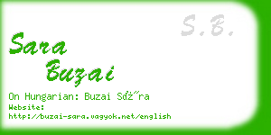 sara buzai business card
